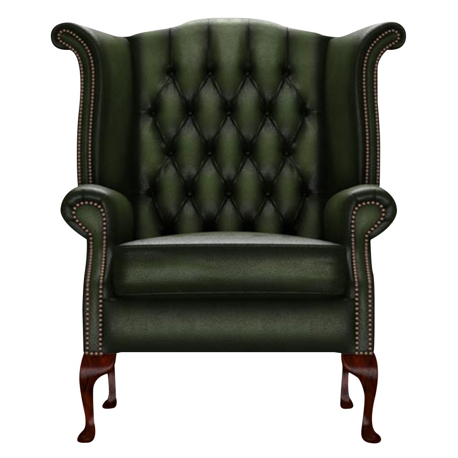 BYRON WINGCHAIR ANTIQUE GREEN