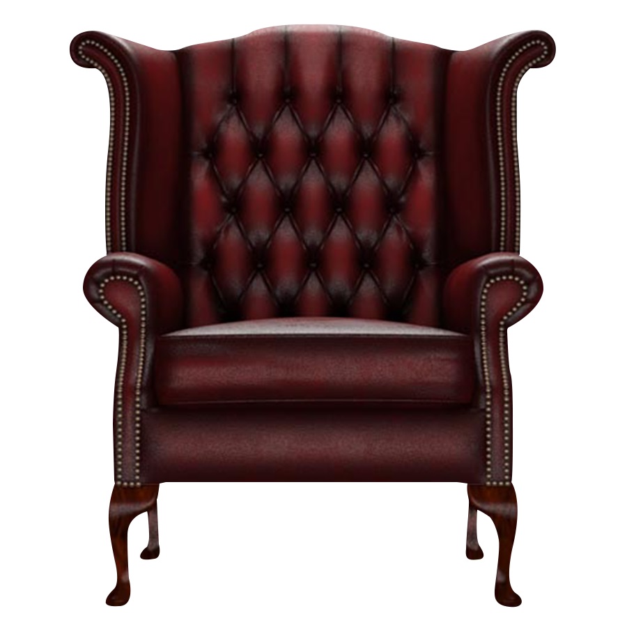 BYRON WINGCHAIR ANTIQUE RED