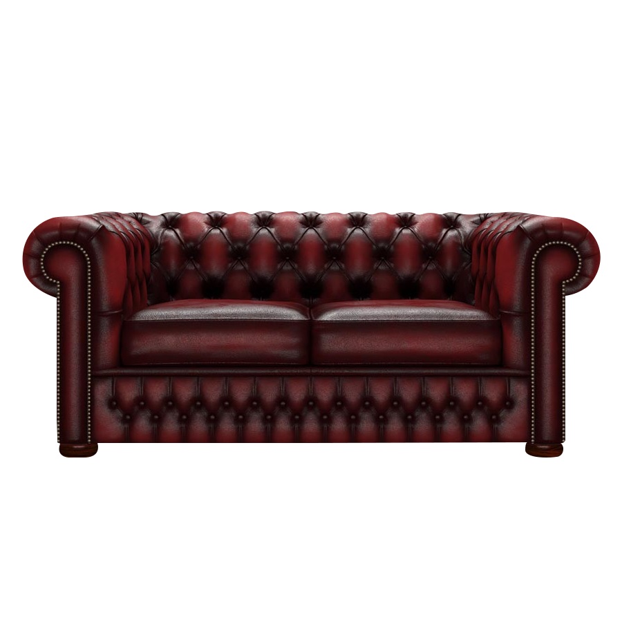 CHESTERFIELD CLASSIC 2-SITS ANTIQUE RED