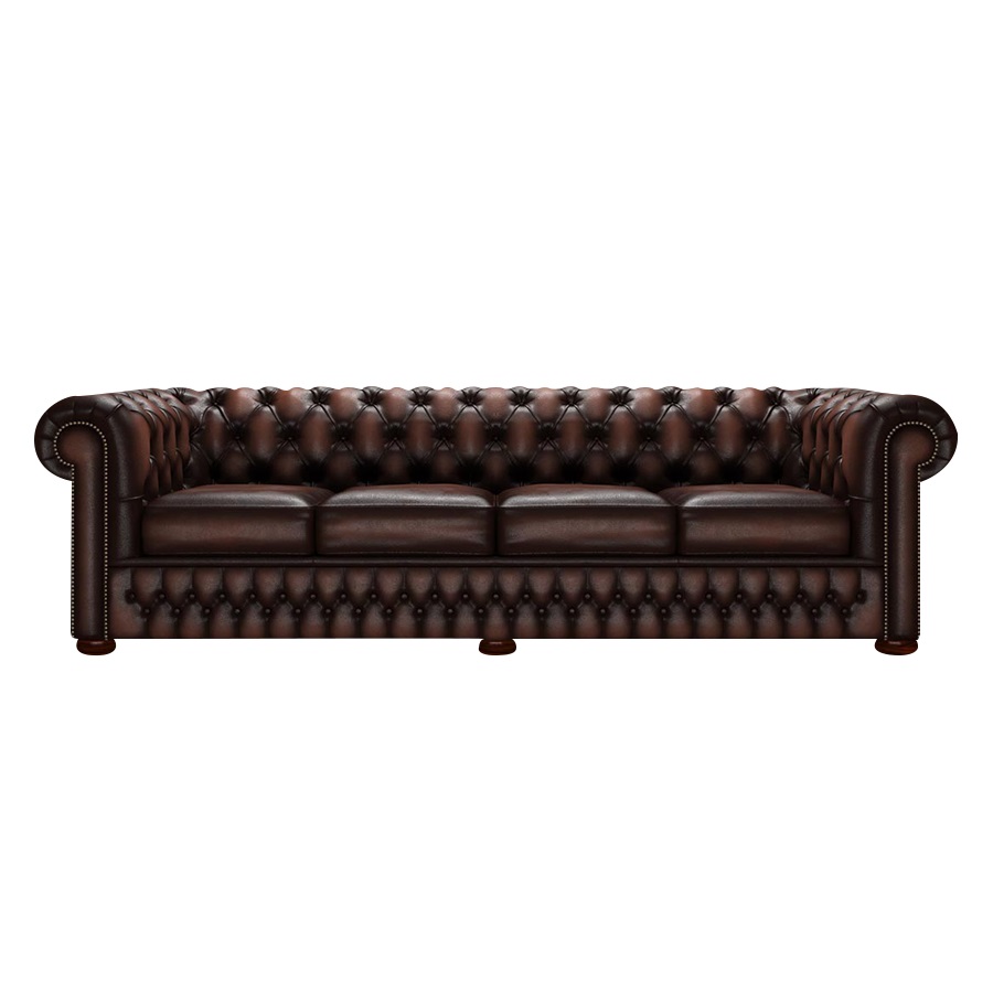 CHESTERFIELD CLASSIC 4-SITS ANTIQUE BROWN