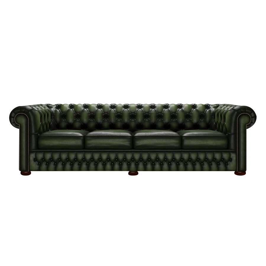 CHESTERFIELD CLASSIC 4-SITS ANTIQUE GREEN