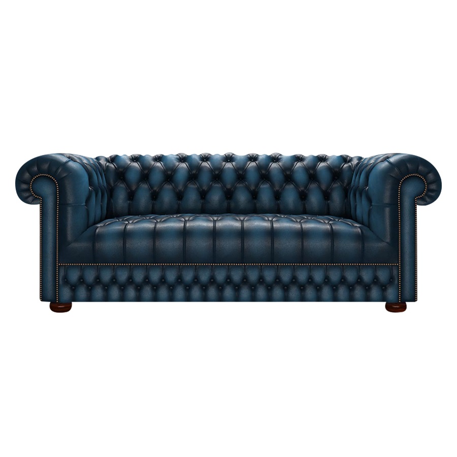 CROMWELL CHESTERFIELD 3-SITS ANTIQUE BLUE