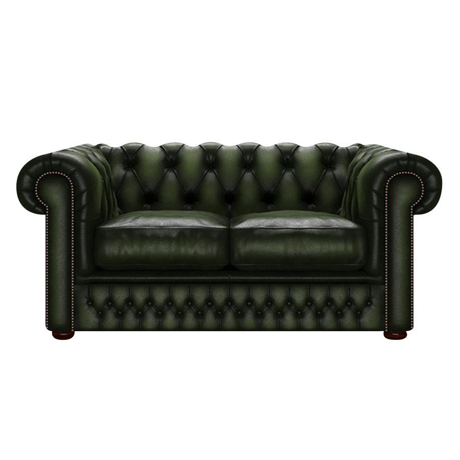 SHACKLETON CHESTERFIELD 2-SITS ANTIQUE OLIVE