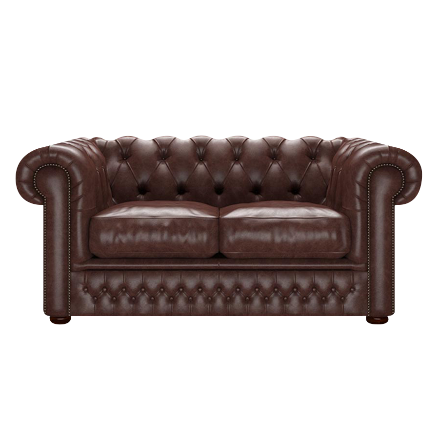 SHACKLETON CHESTERFIELD 2-SITS OLD ENGLISH DARK BROWN