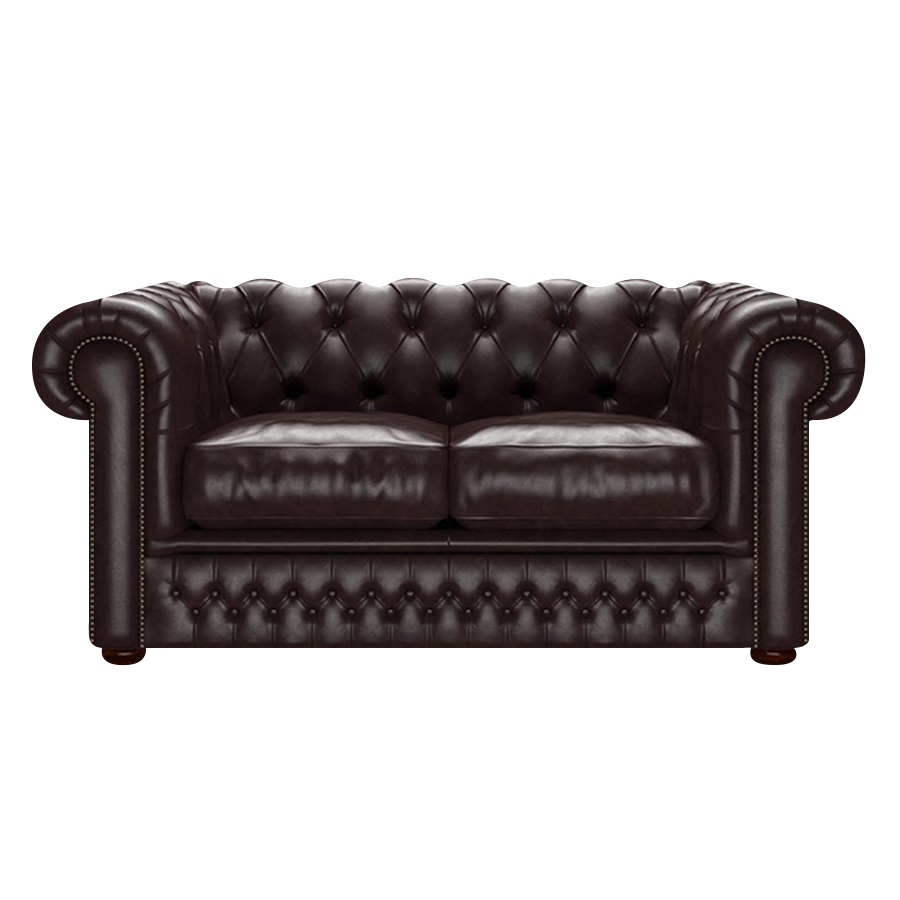 SHACKLETON CHESTERFIELD 2-SITS OLD ENGLISH SMOKE