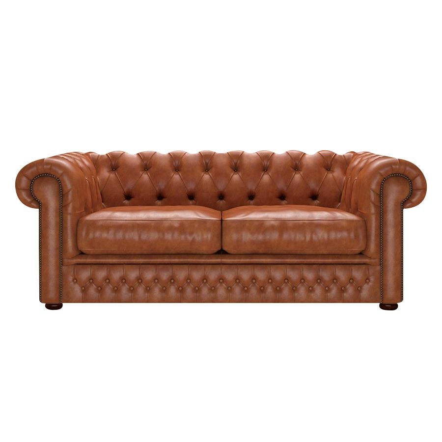 SHACKLETON CHESTERFIELD 3-SITS OLD ENGLISH BRUCIATO