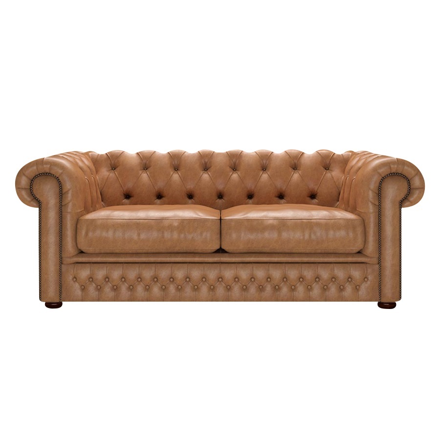 SHACKLETON CHESTERFIELD 3-SITS OLD ENGLISH TAN