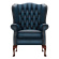 WINGCHAIR GLADSTONE ANTIQUE BLUE WINGCHAIR GLADSTONE ANTIQUE BLUE