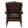 WINGCHAIR GLADSTONE ANTIQUE BROWN WINGCHAIR GLADSTONE ANTIQUE BROWN