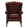 WINGCHAIR GLADSTONE ANTIQUE CHESTNUT WINGCHAIR GLADSTONE ANTIQUE CHESTNUT