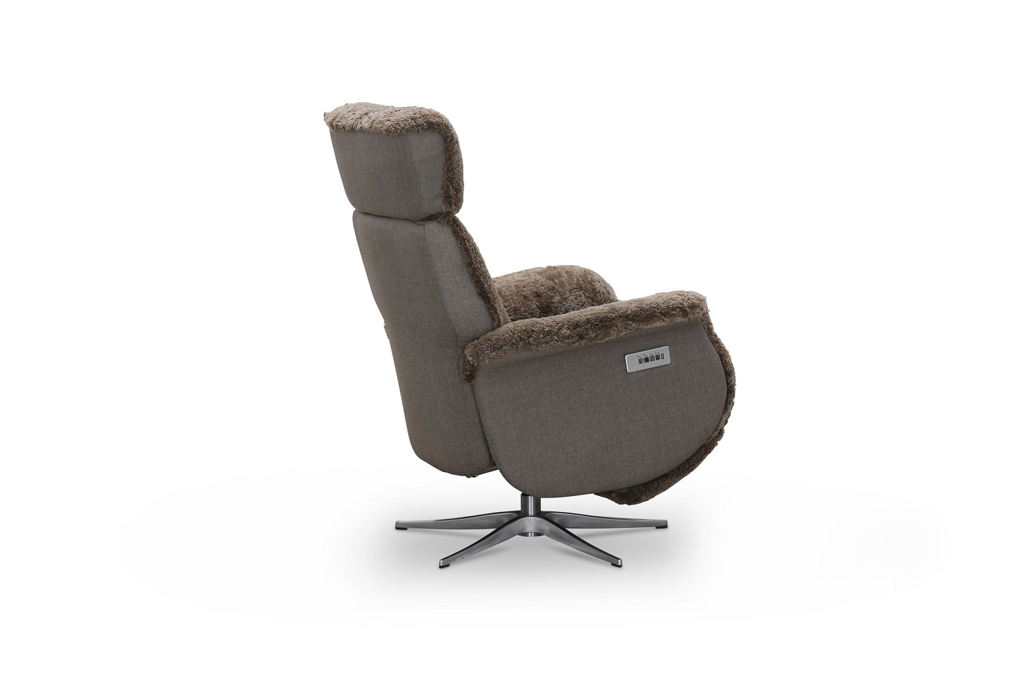 LISSABON FÅTÖLJ FÅRSKINN LJUSBRUN