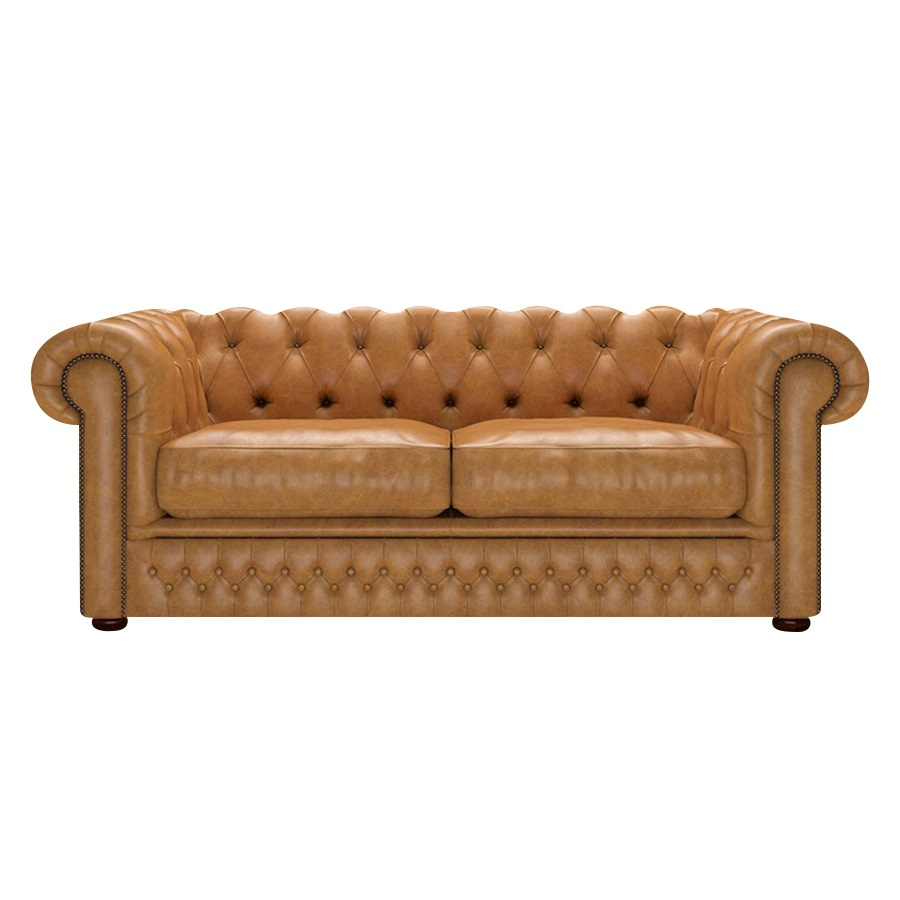 Shackleton Chesterfield 3-sits Old English Buckskin