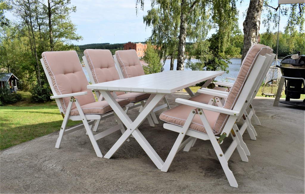 Båstad - Stor Vit Trädgårdsmöbel