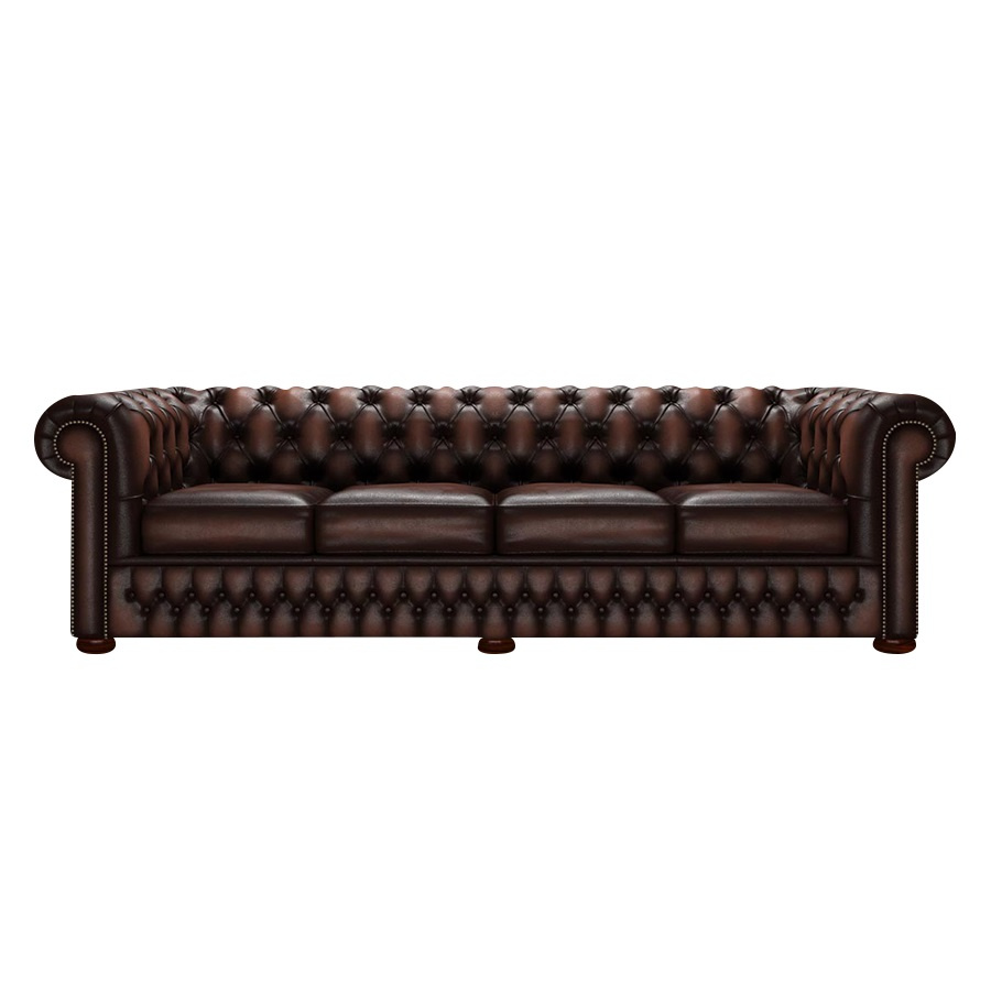 CHESTERFIELD CLASSIC 4-SITS ANTIQUE BROWN
