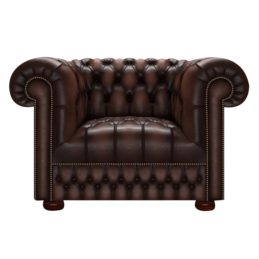 CROMWELL CHESTERFIELD FÅTÖLJ ANTIQUE BROWN