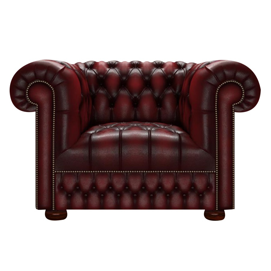 CROMWELL CHESTERFIELD FÅTÖLJ ANTIQUE RED