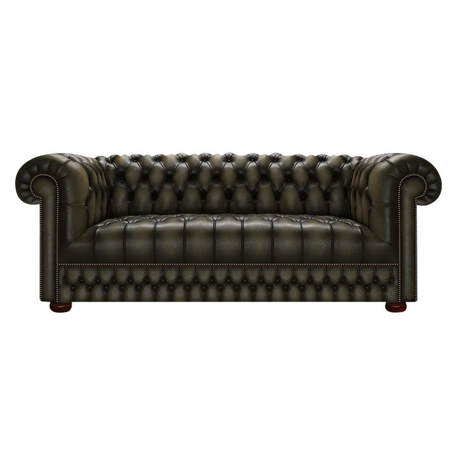 CROMWELL CHESTERFIELD 3-SITS ANTIQUE OLIVE