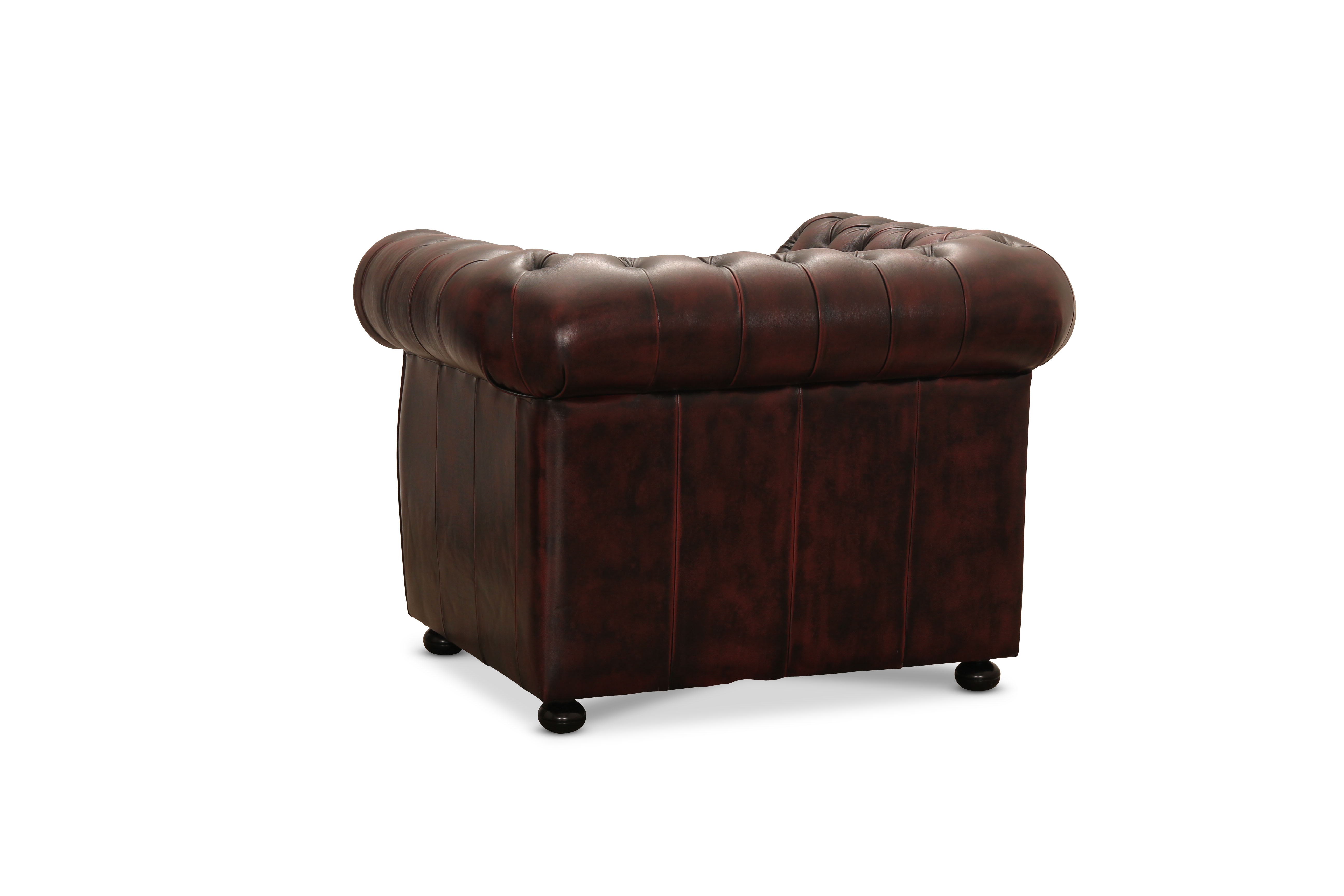 Winston fåtölj oxblod