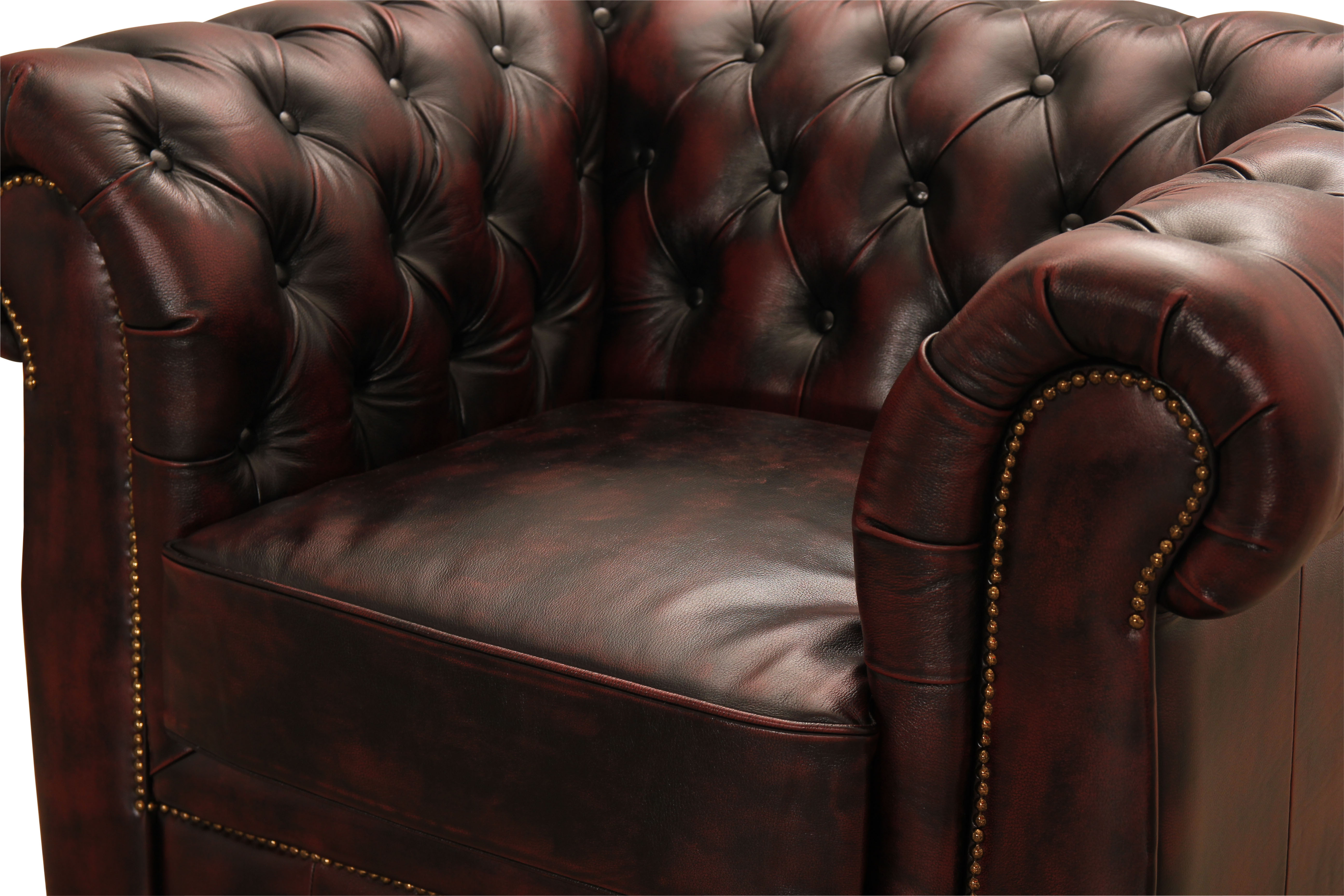 Winston fåtölj oxblod