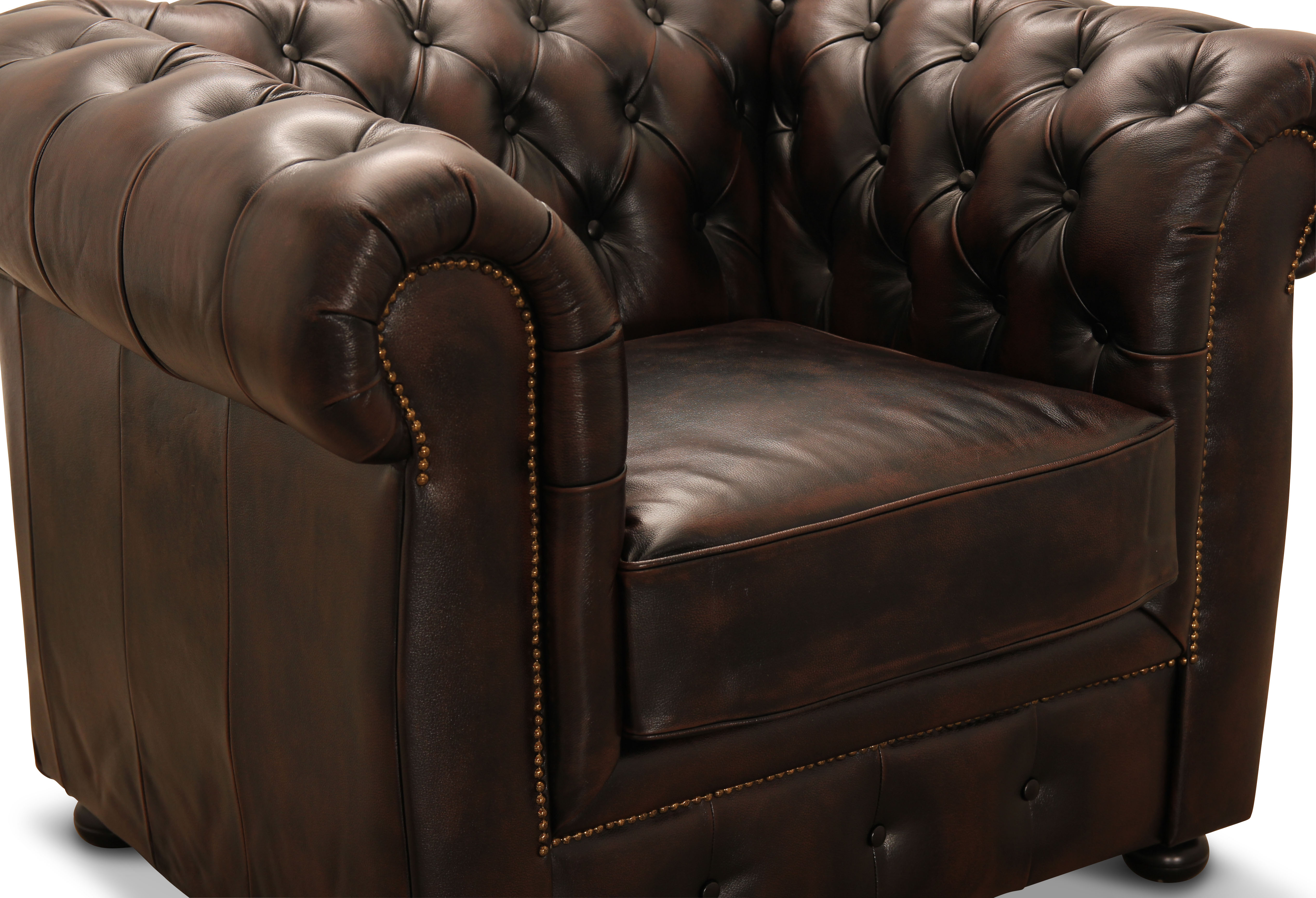 Winston fåtölj brun