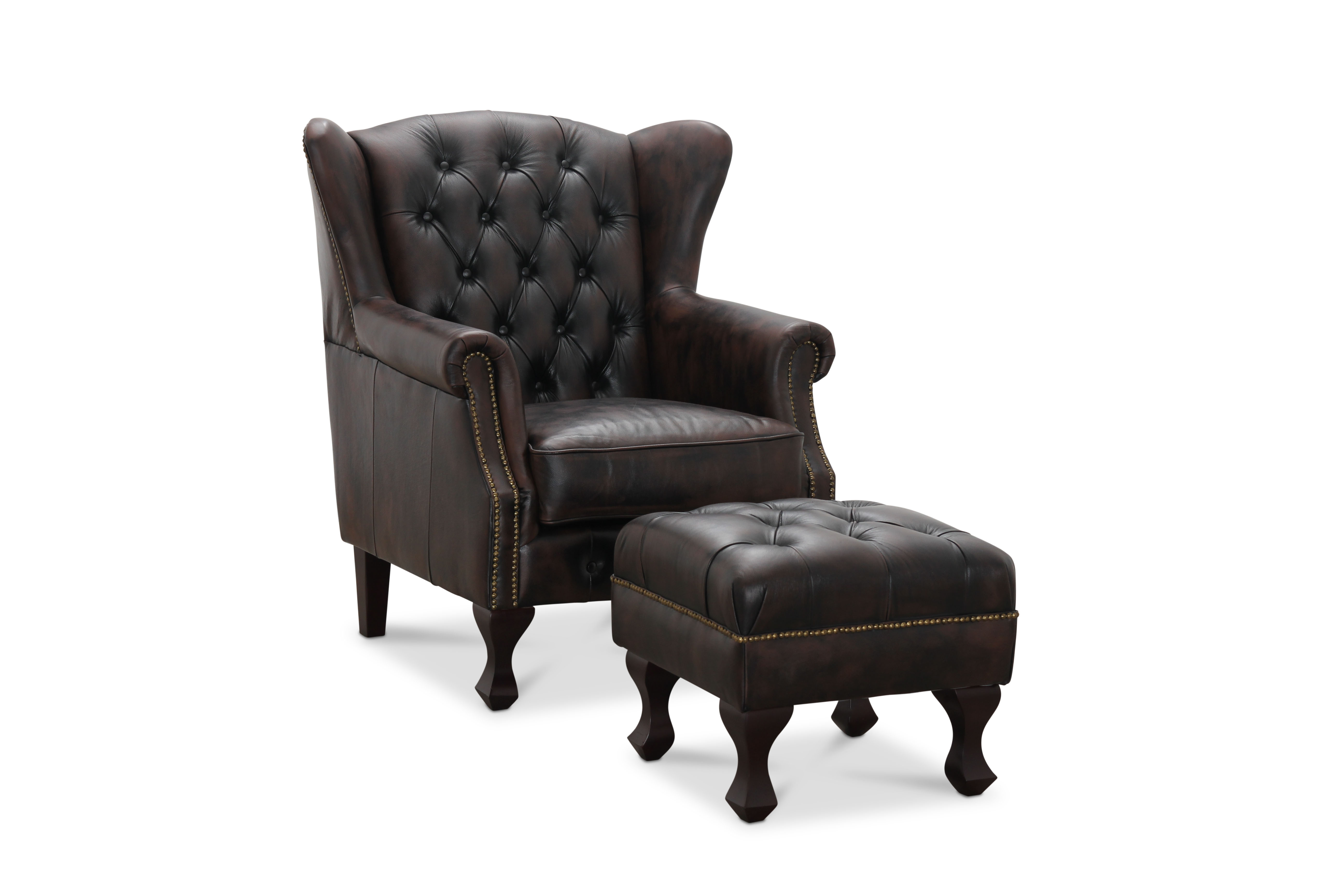 Inverness wingchair brun