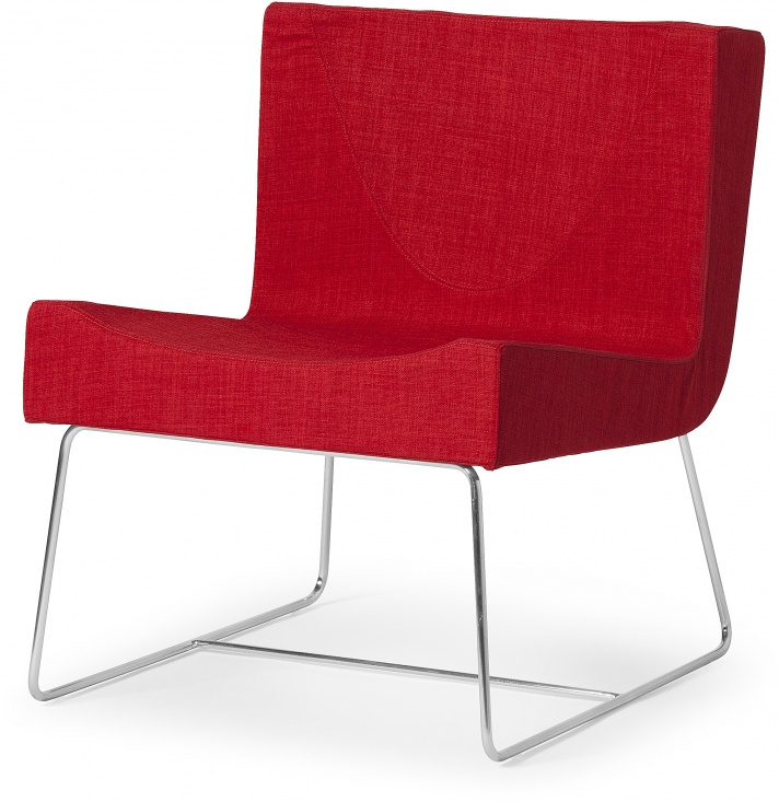 Luxemburg fåtölj röd