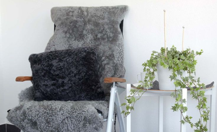 Fårskinn 1,5 naturgrå