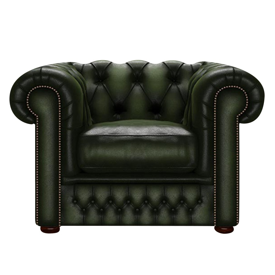 SHACKLETON CHESTERFIELD FÅTÖLJ ANTIQUE GREEN