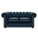 SHACKLETON CHESTERFIELD 2-SITS ANTIQUE BLUE SHACKLETON CHESTERFIELD 2-SITS ANTIQUE BLUE