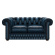SHACKLETON CHESTERFIELD 2-SITS ANTIQUE BLUE