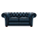 SHAKESPEARE CHESTERFIELD 2-SITS ANTIQUE BLUE SHAKESPEARE CHESTERFIELD 2-SITS ANTIQUE BLUE