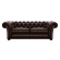 SHAKESPEARE CHESTERFIELD 3-SITS ANTIQUE BROWN