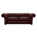 SHAKESPEARE CHESTERFIELD 3-SITS ANTIQUE RED